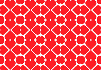 seamless pattern with red heart symbol, pattern vector for background or banner