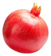 Pomegranate on white background, Pomegranate isolate on white with PNG file.