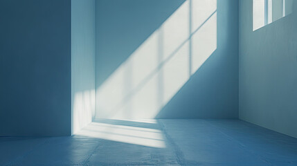 Obraz premium empty room minimalist navy blue abstract background,Abstract blue background with drop shadow and light. Backdrop for product presentation,