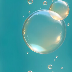 water color bubbles on turquoise 9