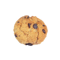 Chocolate chip cookie on transparent background png