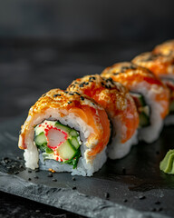 Delicious california sushi roll