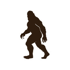 Bigfoot silhouette t shirt design.