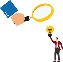 Magnifying Glass, Discovery, Surveillance, Criminal Investigation, Business, Businessman