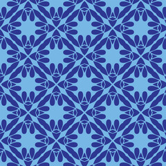 Seamless Petal Mosaic: Geometric Flower Pattern Design