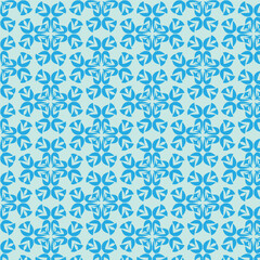 Whirling Petals: Seamless Geometric Flower Pattern Design