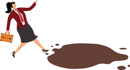 Danger, Stepping, Toenail, Pain, Physical Injury, Sharp, Businesswoman