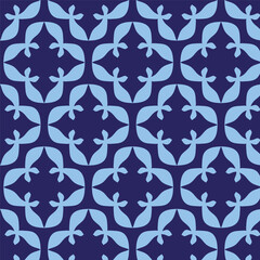 Seamless Blossom Harmony: Geometric Floral Abstract Pattern Design