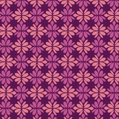 Seamless Petal Intricacies: Geometric Flower Pattern Design