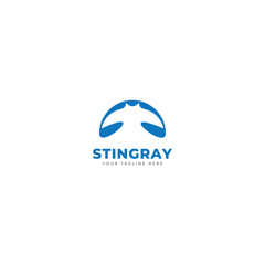 stingray icon logo design vector template.