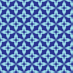 Floral Kaleidoscope Harmony: Seamless Geometric Pattern Design