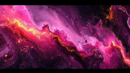  a purple and pink abstract painting with lots of light streaks on the top of the image and the bottom of the image.