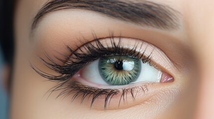 Obraz premium Close Up of Eye with Eyeshadow