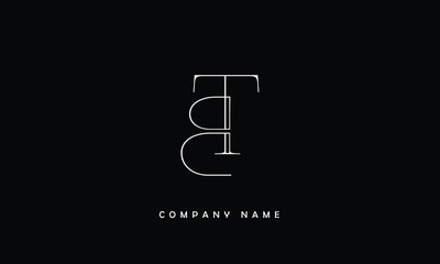 BT, TB, B, T Abstract Letters Logo Monogram