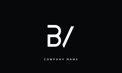 Fototapeta premium BV, VB, B, V Abstract Letters Logo Monogram