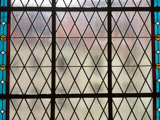 Pattern with glass background 