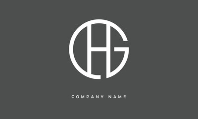 HG, GH, H, G Abstract Letters Logo Monogram