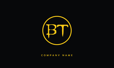 BT, TB, B, T Abstract Letters Logo Monogram