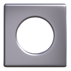 silver abstract shape