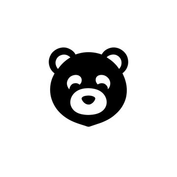 cute cat face logo design