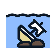 Sunken Ship Icon
