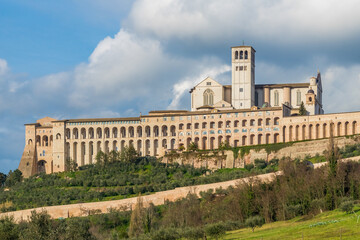Fototapeta na wymiar Medieval town of Assisi, Italy