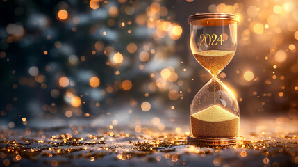 Hourglass , Happy New Year 2024-2025