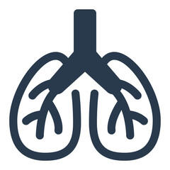 Respiratory Lungs Vector Icon Illustration Anatomy