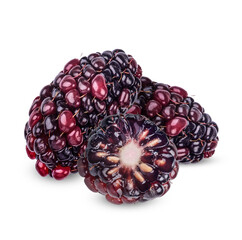 Fresh Blackberry isolated on white background