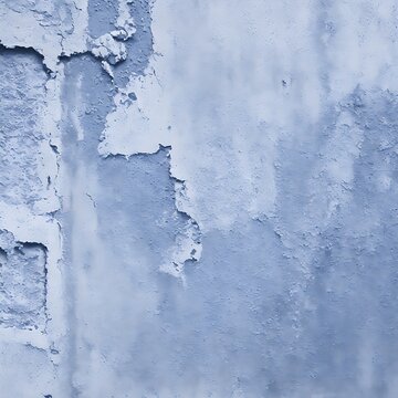 Weathered and peeling white paint on a wall in Paris generated by Ai