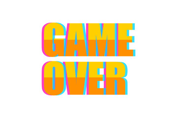 Game Over Functional Game Related Sticker