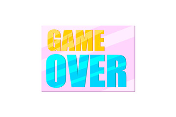 Game Over Functional Game Related Sticker