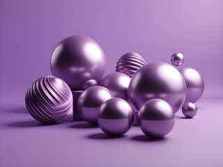 3d render of a balloons, generative ai