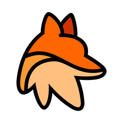 Fox Head Vector Logo Design Template