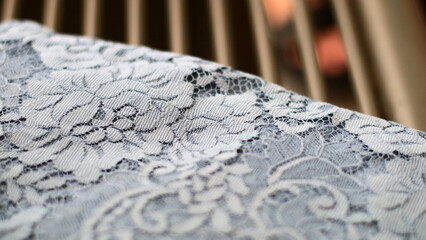 Brocade fabric for making kebaya or Javanese blouse.