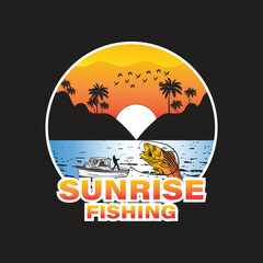 papa fishing typography t-shirt design