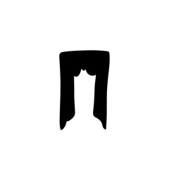 interior decoration textile silhouette 