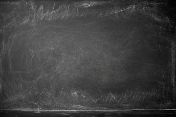 Tuinposter School chalk blackboard textured background © MASmaker