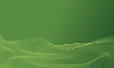 abstract green wave background