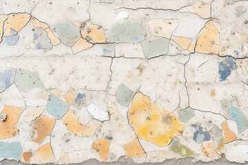 pockmarked concrete surface from weather erosion