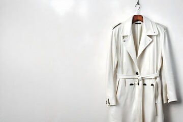 white coat on a hanger
