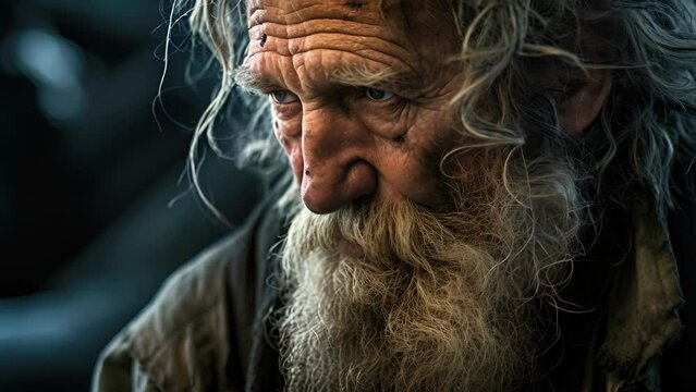 The old sailors skin was weathered and worn, with deep wrinkles etched into his face from years spent out at sea. He had lived a life of adventure, facing rough waters and harsh conditions,