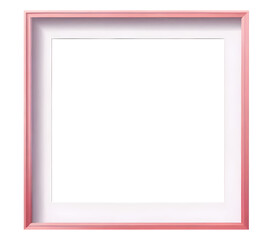 pink picture frame, pink frame with isolated background, watercolor pink picture frame with isolated background.