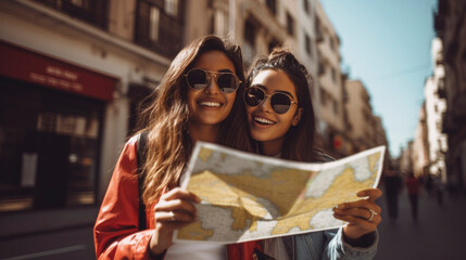 Map of Happiness: Beautiful Women on a European Adventure, generative ai