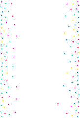 Color Shapes Fun Vector White Background.