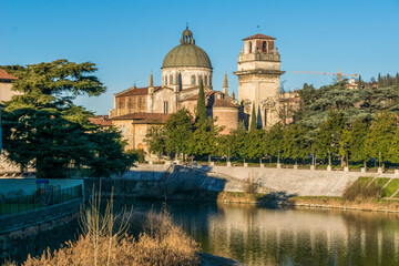 Fototapeta premium Parrocchia di San Giorgio in Braida in Verona, Italy