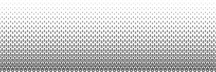 horizontal black halftone of male sign design for pattern and background.