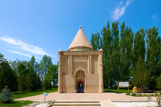 
Aisha Bibi Mausoleum. Aisha Bibi Mausoleum is an architectural monument of the 12th century, located in the village of Aisha Bibi, Zhambyl region of Kazakhstan. It is an architectural monument.
