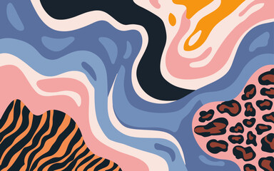 Obraz premium Abstract background poster. Good for fashion fabrics, postcards, email header, wallpaper, banner, events, covers, advertising, and more. Valentine's day, women's day, mother's day background.