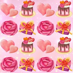 Valentine background,pink background, pattern background 